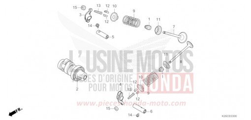 ARBRE A CAMES/SOUPAPE MSX125AR de 2024